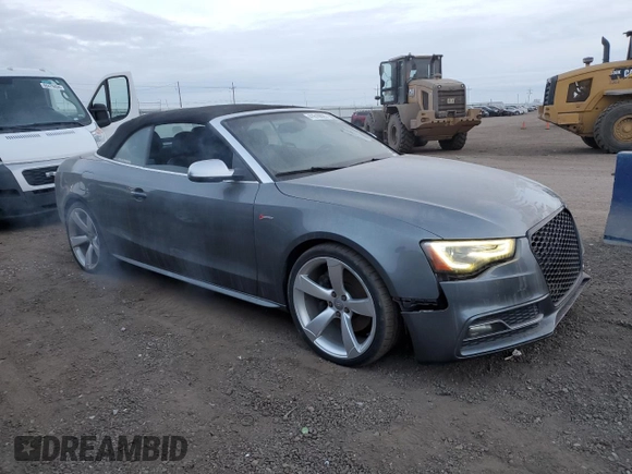 2014 Audi S5 Premium Plus with VIN WAUCGAFHXEN004107, listed as a Copart auction lot 41610825 with 122,154 mi miles and Clean Title. Bid and sale history available at carsss.com. Image 4.