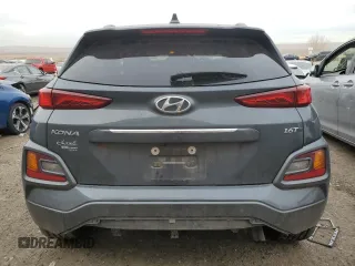 2021 Hyundai Kona Ultimate with VIN KM8K53A52MU656474, listed as a Copart auction lot 84827104 with 77,992 mi miles and Salvage Title. Bid and sale history available at carsss.com. Image 6.