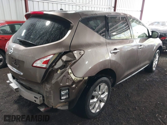2014 Nissan Murano SV with VIN JN8AZ1MU9EW417350, listed as a IAAI auction lot 42138090 with 178,652 mi miles and . Bid and sale history available at carsss.com. Image 4.