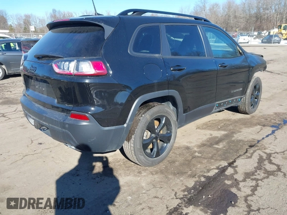 2019 Jeep Cherokee Latitude Plus with VIN 1C4PJMLX5KD369346, listed as a IAAI auction lot 41407489 with 50,898 mi miles. Bid and sale history available at carsss.com. Image 4.