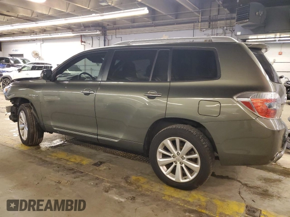 2010 Toyota Highlander Hybrid with VIN JTEBW3EHXA2039378, listed as a Copart auction lot 87693835 with 81,365 mi miles and Salvage Title. Bid and sale history available at carsss.com. Image 2.