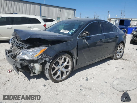2016 Buick Regal GS with VIN 2G4GU5GX6G9181992, listed as a Copart auction lot 76383524 with 125,801 mi miles and Salvage Title. Bid and sale history available at carsss.com. Image 1.