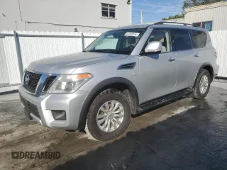 2018 Nissan Armada SV with VIN JN8AY2NC9J9550844, listed as a Copart auction lot 87066554 with 113,942 mi miles and Salvage Title. Bid and sale history available at carsss.com. Image 1.