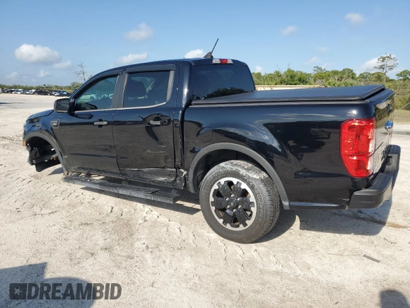 2021 Ford Ranger XL with VIN 1FTER4EHXMLD15412, listed as a Copart auction lot 55741155 with 45,794 mi miles and Salvage title. Bid and sale history available at DreamBid. Image 2.