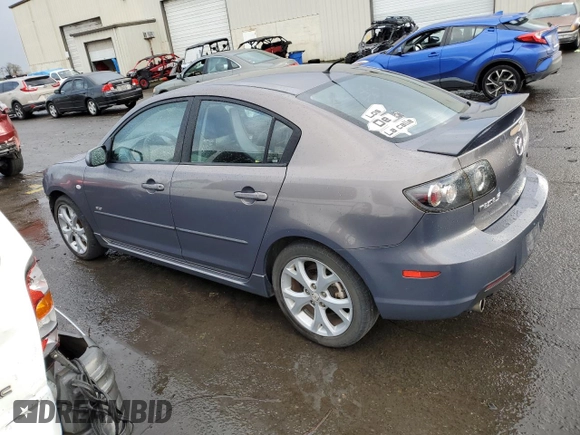 2007 Mazda 3 s Sport with VIN JM1BK323671684780, listed as a Copart auction lot 86375394 with 265,775 mi miles and Salvage Title. Bid and sale history available at carsss.com. Image 2.