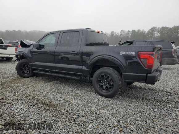 2024 Ford F-150 STX with VIN 1FTFW2L52RFB08450, listed as a Copart auction lot 44834165 with 15,026 mi miles and Salvage Title. Bid and sale history available at carsss.com. Image 2.