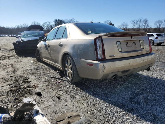 2005 Cadillac STS with VIN 1G6DC67A250205050, listed as a Copart auction lot 87698155 with 73,905 mi miles and Salvage Title. Bid and sale history available at carsss.com. Image 2.