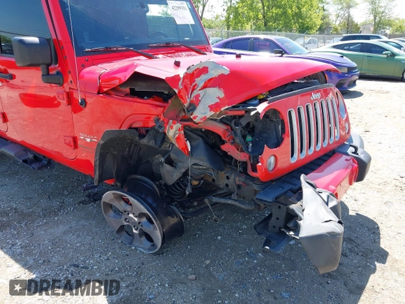 2018 Jeep Wrangler Unlimited Sahara z VIN 1C4HJWEG6JL893798, wystawiony jako IAAI lot #42299351 z przebiegiem Nie podano mil oraz . Historia ofert i sprzedaży dostępna na DreamBid. Obrazek 6.
