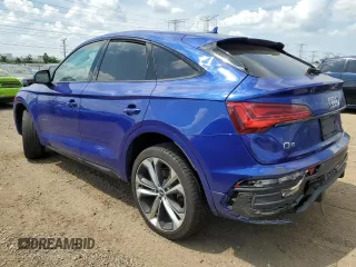 2022 Audi Q5 Sportback S line Premium Plus with VIN WA15AAFY2N2015563, listed as a Copart auction lot 61408015 with 43,561 mi miles and Salvage title. Bid and sale history available at DreamBid. Image 2.