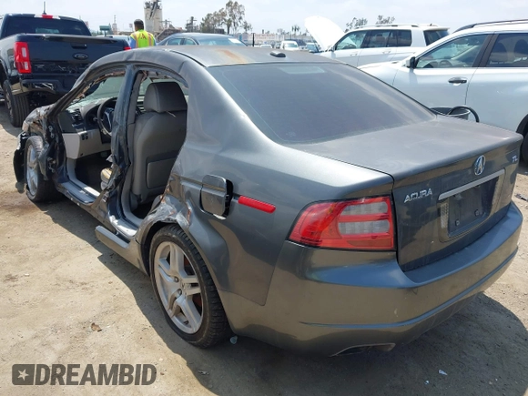 2008 Acura TL with VIN 19UUA662X8A005031, listed as a IAAI auction lot 42097705 with 1 mi miles. Bid and sale history available at carsss.com. Image 3.