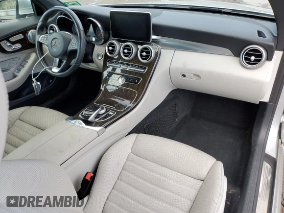 2018 Mercedes-Benz C 300 with VIN WDDWK4KB0JF676429, listed as a Copart auction lot 85419084 with 47,149 mi miles and Salvage title. Bid and sale history available at DreamBid. Image 8.