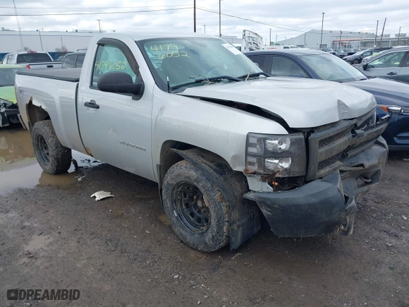 2011 Chevrolet Silverado 1500 Work Truck with VIN 1GCNKPEX8BZ243133, listed as a IAAI auction lot 41796052 with 123,709 mi miles. Bid and sale history available at carsss.com. Image 1.