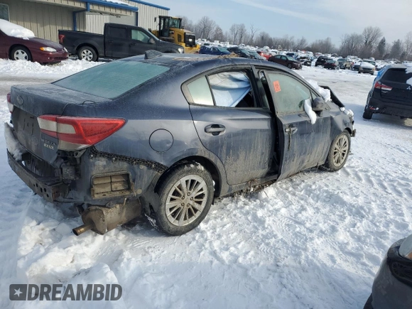 2017 Subaru Impreza Premium with VIN 4S3GKAD69H3606419, listed as a Copart auction lot 42948275 with Not provided miles and Salvage title. Bid and sale history available at DreamBid. Image 3.