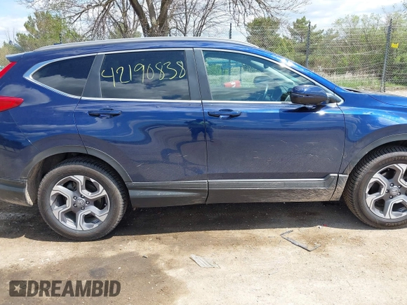 2018 Honda CR-V EX-L with VIN 7FARW2H86JE083520, listed as a IAAI auction lot 42190838 with 95,880 mi miles and . Bid and sale history available at carsss.com. Image 13.