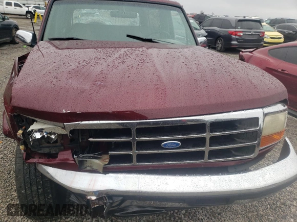 1996 Ford Bronco Custom with VIN 1FMEU15H7TLB67016, listed as a Copart auction lot 43911765 with 150,183 mi miles and Salvage Title. Bid and sale history available at DreamBid. Image 11.