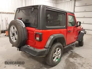 2019 Jeep Wrangler Sport S with VIN 1C4GJXAG4KW646013, listed as a IAAI auction lot 41556750 with 44,911 mi miles and . Bid and sale history available at DreamBid. Image 4.