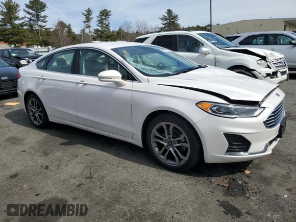 2019 Ford Fusion SEL with VIN 3FA6P0CD4KR224756, listed as a Copart auction lot 49507855 with 56,785 mi miles and Salvage Title. Bid and sale history available at carsss.com. Image 4.