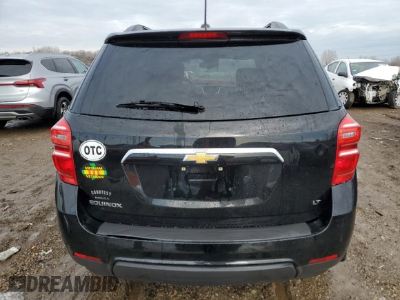 2017 Chevrolet Equinox LT with VIN 2GNALCEK9H6263721, listed as a Copart auction lot 43266605 with 109,500 mi miles and Salvage Title. Bid and sale history available at carsss.com. Image 6.
