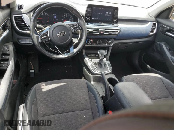 2021 Kia Seltos S with VIN KNDEU2AAXM7210552, listed as a Copart auction lot 62323745 with 12,189 mi miles and Salvage title. Bid and sale history available at DreamBid. Image 8.