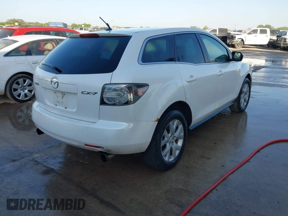 2007 Mazda CX-7 Sport with VIN JM3ER293X70110110, listed as a IAAI auction lot 41981958 with 124,258 mi miles. Bid and sale history available at carsss.com. Image 4.