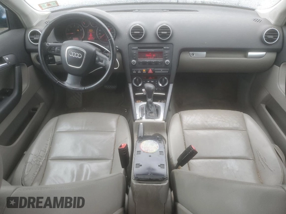 2008 Audi A3 z VIN WAUNF78P08A040421, wystawiony jako Copart lot #57497415 z przebiegiem 135 032 mil mil oraz Szkoda całkowita • Salvage title. Historia ofert i sprzedaży dostępna na DreamBid. Obrazek 8.