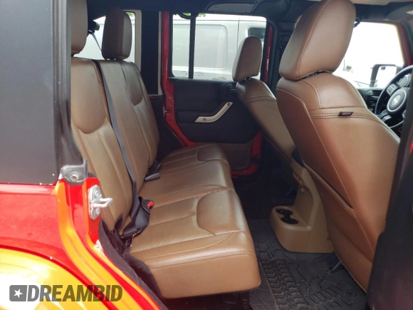 2017 Jeep Wrangler Unlimited Sahara with VIN 1C4HJWEG3HL610297, listed as a Copart auction lot 64732325 with 43,274 mi miles and Salvage title. Bid and sale history available at DreamBid. Image 10.