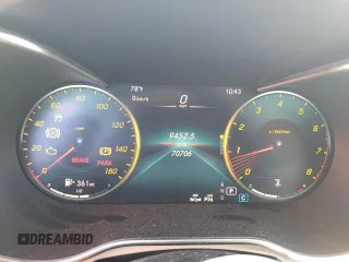 2021 Mercedes-Benz GLC 300 with VIN W1N0G8EB1MF869447, listed as a Copart auction lot 58706025 with 70,706 mi miles and Salvage title. Bid and sale history available at DreamBid. Image 9.