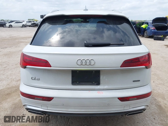 2022 Audi Q5 S line Premium Plus with VIN WA1EAAFY0N2133918, listed as a IAAI auction lot 42075042 with 54,322 mi miles and . Bid and sale history available at DreamBid. Image 17.
