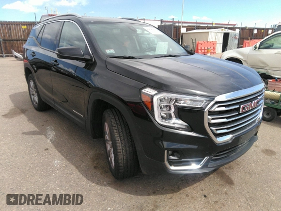 2023 GMC Terrain SLT with VIN 3GKALVEG1PL249973, listed as a IAAI auction lot 41826094 with 47,730 mi miles and . Bid and sale history available at carsss.com. Image 1.