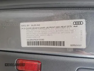 2018 Audi A5 Sportback Premium Plus with VIN WAUBNCF58JA103383, listed as a Copart auction lot 79073073 with 82,215 mi miles. Bid and sale history available at carsss.com. Image 12.