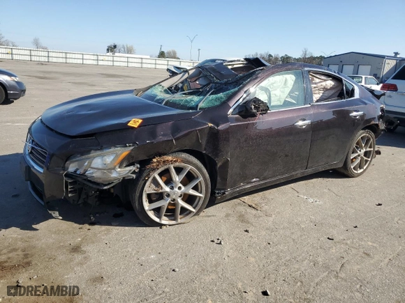 2011 Nissan Maxima 3.5 SV w/Sport Pkg with VIN 1N4AA5AP6BC805258, listed as a Copart auction lot 47820695 with 154,931 mi miles and Salvage Title. Bid and sale history available at carsss.com. Image 1.