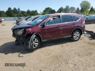 2014 Honda CR-V EX z VIN 5J6RM4H55EL034163, wystawiony jako Copart lot #56038195 z przebiegiem Nie podano mil oraz Szkoda całkowita • Salvage title. Historia ofert i sprzedaży dostępna na DreamBid. Obrazek 1.