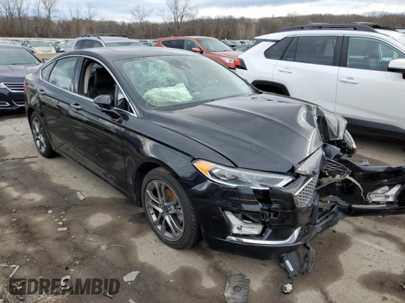 2020 Ford Fusion Hybrid Titanium with VIN 3FA6P0RU7LR157059, listed as a Copart auction lot 37586093 with 0 mi miles. Bid and sale history available at carsss.com. Image 4.