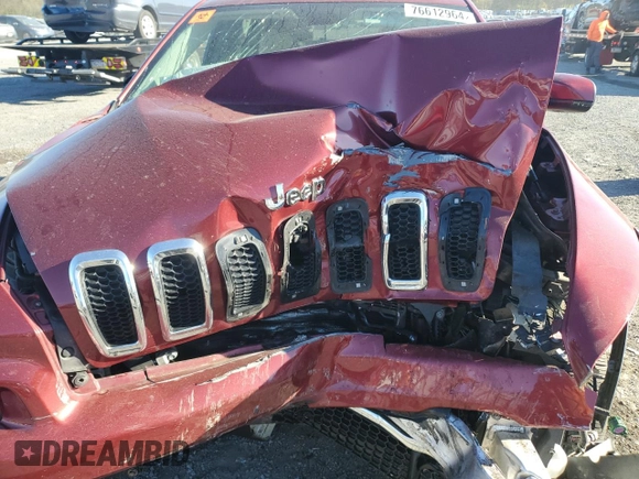 2016 Jeep Cherokee Limited z VIN 1C4PJMDS6GW169879, wystawiony jako Copart lot #76612964 z przebiegiem Nie podano mil oraz Szkoda całkowita • Salvage title. Historia ofert i sprzedaży dostępna na DreamBid. Obrazek 11.