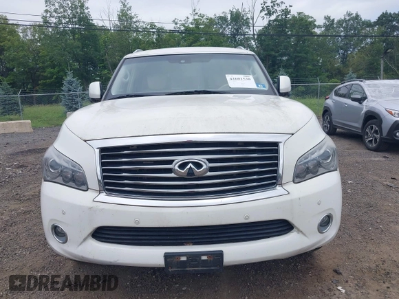 2014 Infiniti QX80 with VIN JN8AZ2NC1E9350687, listed as a IAAI auction lot 42601530 with 150,267 mi miles and . Bid and sale history available at DreamBid. Image 6.