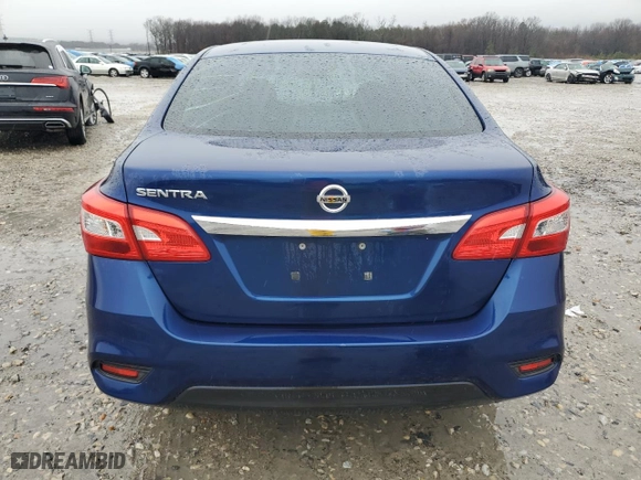 2019 Nissan Sentra S with VIN 3N1AB7AP8KY323243, listed as a Copart auction lot 45203705 with 42,743 mi miles and Salvage Title. Bid and sale history available at carsss.com. Image 6.