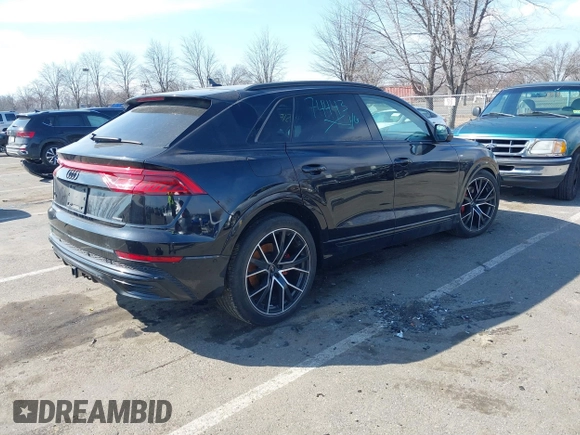 2021 Audi Q8 Prestige z VIN WA1FVAF18MD012276, wystawiony jako IAAI lot #41651592 z przebiegiem 45 615 mil mil oraz . Historia ofert i sprzedaży dostępna na DreamBid. Obrazek 4.
