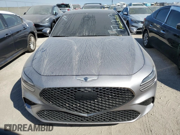 2023 Genesis G70 3.3T with VIN KMTG54TE6PU128438, listed as a Copart auction lot 74662524 with 0 mi miles and Non Repairable. Bid and sale history available at carsss.com. Image 5.