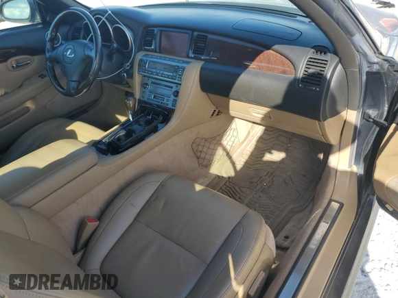 2008 Lexus SC 430 с VIN JTHFN45Y089018716, выставлен на аукционе Copart как лот 72526044 с пробегом 66 458 миль миль и Списание • Salvage title. История ставок и продаж доступна на DreamBid. Изображение 8.