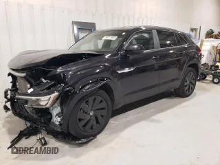 2024 Volkswagen Atlas SE z VIN 1V2WE2CA3RC221565, wystawiony jako Copart lot #50817605 z przebiegiem 8 884 mil mil oraz Szkoda całkowita • Salvage title. Historia ofert i sprzedaży dostępna na DreamBid. Obrazek 1.
