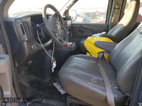 2012 Chevrolet Express Passenger 1LT with VIN 1GAZG1FA9C1195838, listed as a Copart auction lot 47020615 with Not provided miles and Salvage title. Bid and sale history available at DreamBid. Image 7.