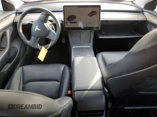 2022 Tesla Model 3 with VIN 5YJ3E1EA8NF167107, listed as a Copart auction lot 48128335 with 218,144 mi miles and Salvage Title. Bid and sale history available at carsss.com. Image 8.