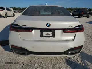 2020 BMW 7 Series 750i xDrive with VIN WBA7U2C09LCD44701, listed as a Copart auction lot 84147734 with 0 mi miles and Non Repairable. Bid and sale history available at carsss.com. Image 6.