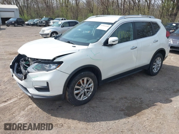 2017 Nissan Rogue SV with VIN KNMAT2MV4HP545909, listed as a IAAI auction lot 41914101 with 132,290 mi miles and . Bid and sale history available at DreamBid. Image 19.