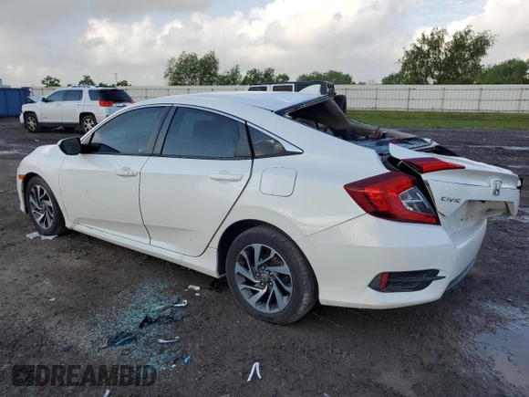 2017 Honda Civic EX with VIN 19XFC2F87HE079437, listed as a Copart auction lot 53639505 with 80,829 mi miles and Salvage Title. Bid and sale history available at DreamBid. Image 2.