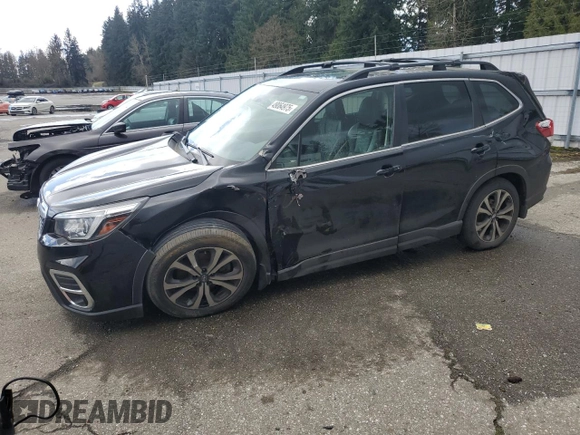 2019 Subaru Forester Limited with VIN JF2SKAUC0KH484335, listed as a Copart auction lot 49064975 with 44,620 mi miles and Salvage Title. Bid and sale history available at carsss.com. Image 1.