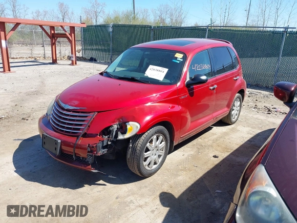 2006 Chrysler PT Cruiser Limited with VIN 3A8FY68876T314703, listed as a IAAI auction lot 42038804 with 142,614 mi miles. Bid and sale history available at carsss.com. Image 2.