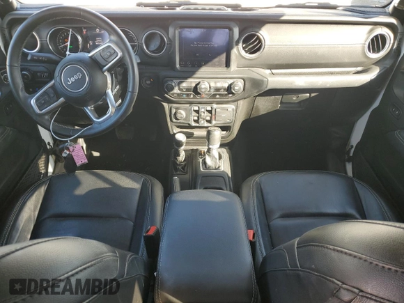 2021 Jeep Wrangler Unlimited Sahara with VIN 1C4JJXP68MW727782, listed as a Copart auction lot 44199985 with 79,861 mi miles and Salvage Title. Bid and sale history available at DreamBid. Image 8.