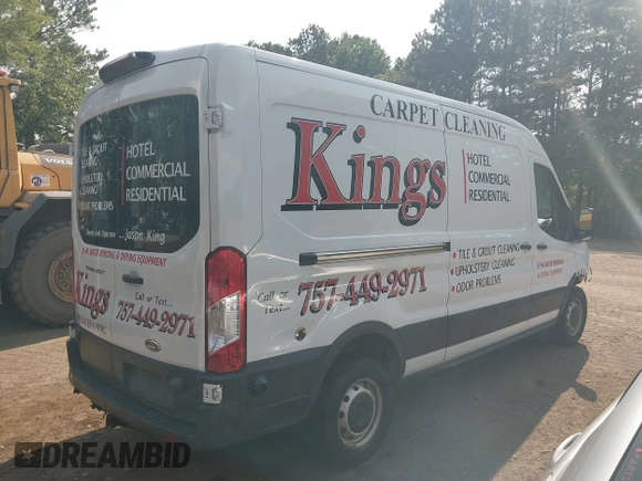 2019 Ford Transit with VIN 1FTYR2CM0KKB82003, listed as a IAAI auction lot 42693012 with 76,937 mi miles and . Bid and sale history available at DreamBid. Image 4.