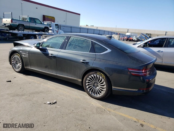 2023 Genesis Electrified G80 with VIN KMTGE4S11PU005192, listed as a Copart auction lot 72797113 with 10,023 mi miles and Non Repairable. Bid and sale history available at carsss.com. Image 2.